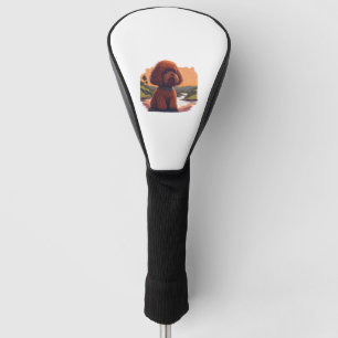 Cute Toy Poodle  Golf Head Cover