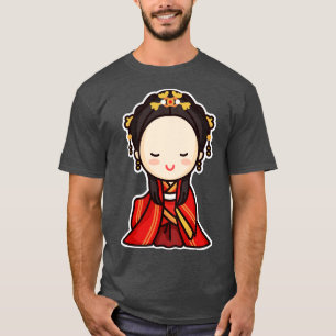 Cute Traditional Chinese Bride Character T-Shirt