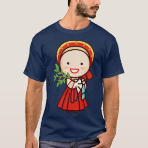 Cute Traditional Russian Village Girl toon T-Shirt