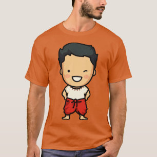 Cute Traditional Thai Boy toon T-Shirt
