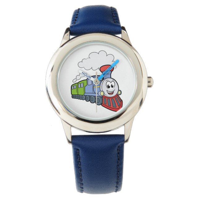 Cute Train Kid's Colourful Face Watch (Front)