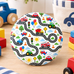 Cute Transportation Cars boy 1st Birthday 3 Cm Round Badge