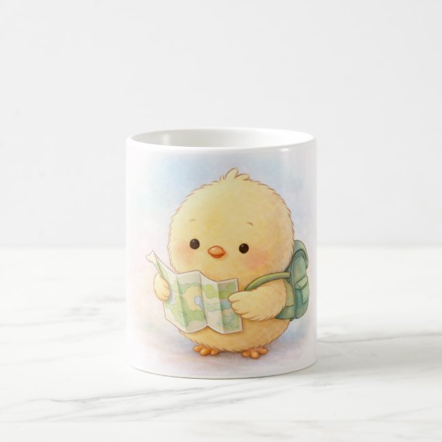 Cute Travel Chick Alma Mug (Center)