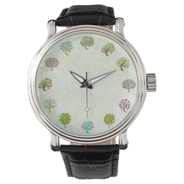 Cute Tree Design Gardener Watch (Front)