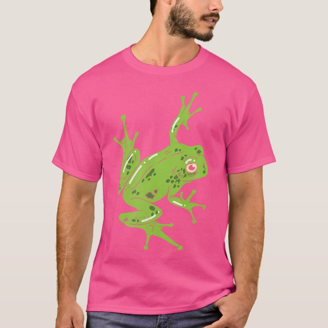 Cute Tree Frog T-Shirt (Front)