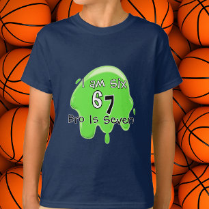 Cute Trending Slime 6 7 Green Personalize Kids T-Shirt