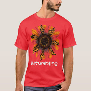 Cute Trendy Beautiful Autumn Fall Season Sunflower T-Shirt