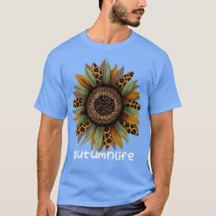 Cute Trendy Beautiful Autumn Fall Season Sunflower T-Shirt