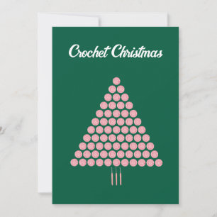 Cute Trendy Chic Funny Crochet Lover Yarn Hobby  Holiday Card