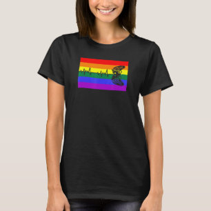 Cute Trendy Gamer Love Lgbtq Gay Pride Flag Queer T-Shirt