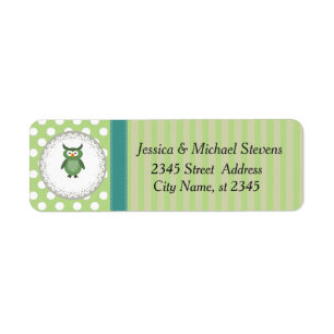 Cute Trendy girly fun cartoon owl personalised