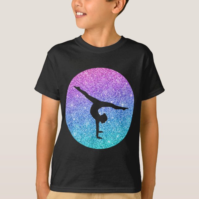 Cute Trendy Gymnastics Gift For Girls Teens And Wo T-Shirt (Front)