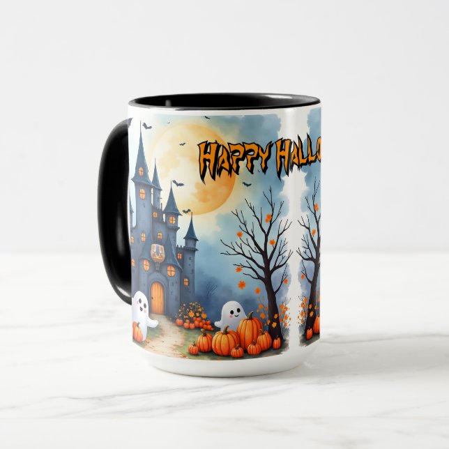 Cute Trendy Halloween Spooky Collection Mug (Front Left)