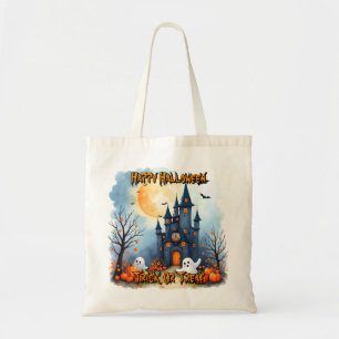 Cute Trendy Halloween Spooky Collection Tote Bag