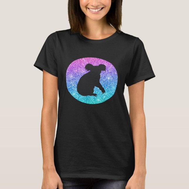 Cute Trendy Koala Bear  For Girls Teens And Women T-Shirt (Front)