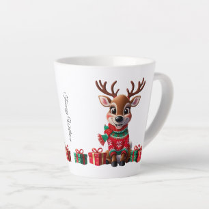 Cute Trendy Modern Funny Christmas Latte Mug