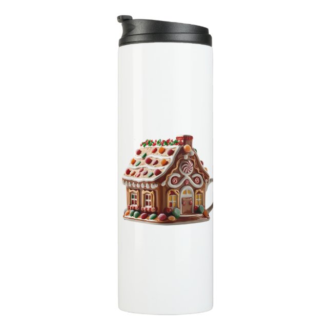 Cute Trendy Modern Funny Humour Merry Christmas Thermal Tumbler (Rotated Right)