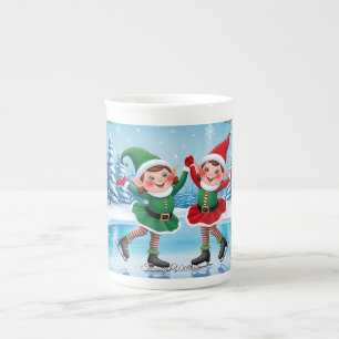 Cute Trendy Modern Funny Merry Christmas Bone China Mug