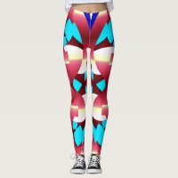 Cute trendy multicolor "Ratti_Creative_Arts"  Legg