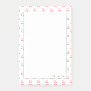 Cute Trendy Personalized Cherries Post-it Notes