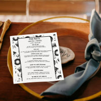 Cute Trendy Retro Vinyl Music Wedding Fun Facts 
