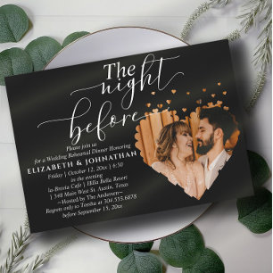 Cute Trendy The Night Before Rehearsal Dinner Invitation
