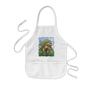 Cute Triceratops Art Gifts & Accessories Kids Apron