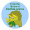Cute Triceratops Dinosaur Personalised Bookplate