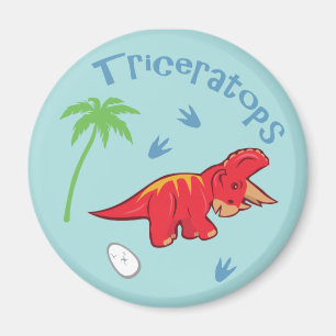 Cute Triceratops Magnet