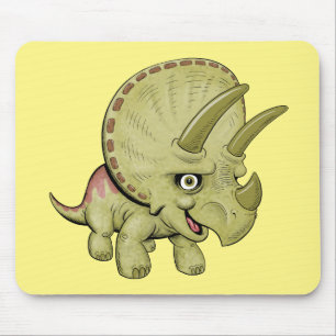 Cute Triceratops Mouse Pad