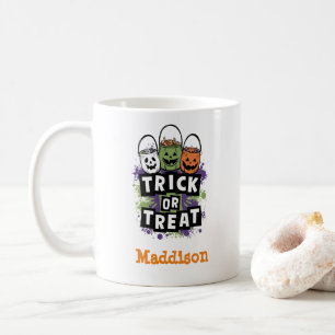 Cute Trick or Treat Candy Personalised  Coffee Mug