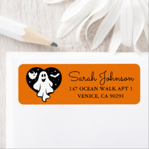Cute Trick Or Treat Halloween Pumpkin Label