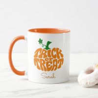 Cute Trick Or Treat Halloween Pumpkin