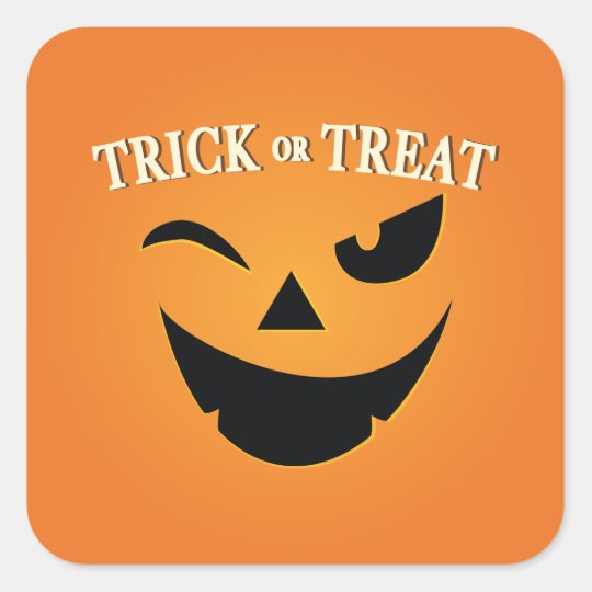 Cute Trick Or Treat Happy Halloween Sticker Uk