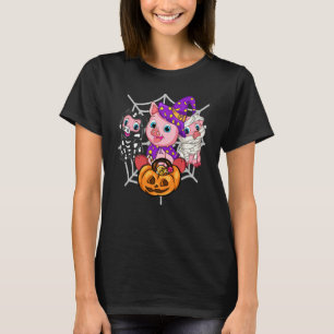 Cute Trick Or Treat Team Little Halloween Pigs Cos T-Shirt