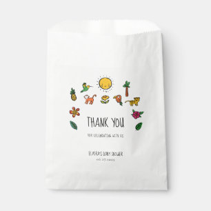 Cute tropical jungle Baby shower Favour Bags