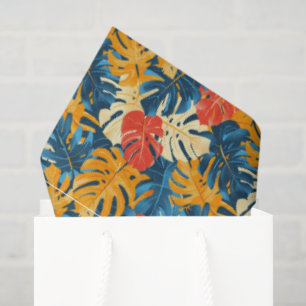 Cute tropical leaf beach pattern tissue paper