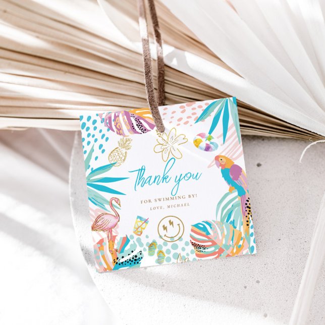 Cute Tropical Party Favour Tags (Creator Uploaded)