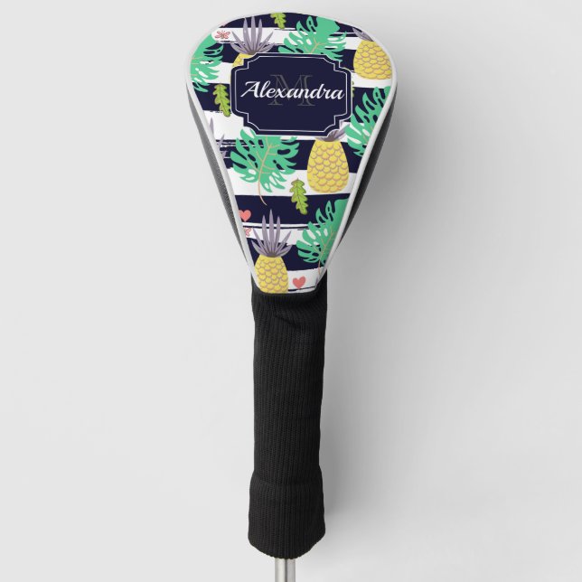 Cute Tropical Pattern Golf Head Cover (Front)