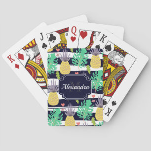Cute Tropical Pattern Playing Cards