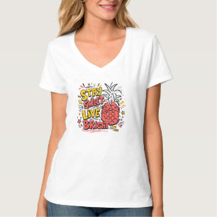 Cute Tropical Pineapple Graphic Tee