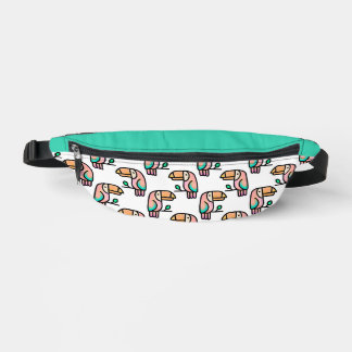 cute tropical toucan bird animal gift for kids bum bags