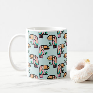 cute tropical toucan bird animal gift for kids coffee mug