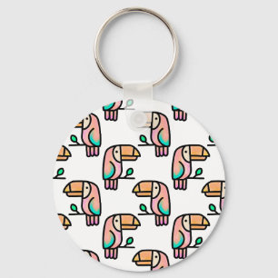cute tropical toucan bird animal gift for kids  key ring