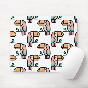 cute tropical toucan bird animal gift for kids mouse mat