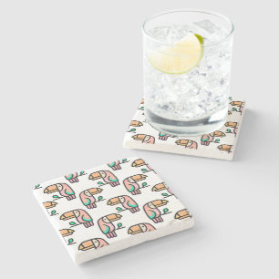 cute tropical toucan bird animal gift for kids stone coaster