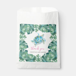 Cute Tropical Watercolor Sea Turtle GifT Favour Bags