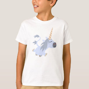 Cute Trotting Cartoon Unicorn Children T-Shirt