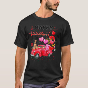 Cute Truck Airedale Terrier Valentines Day Costume T-Shirt