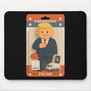 Cute Trump Action Figure Trend Shirt Mouse Mat